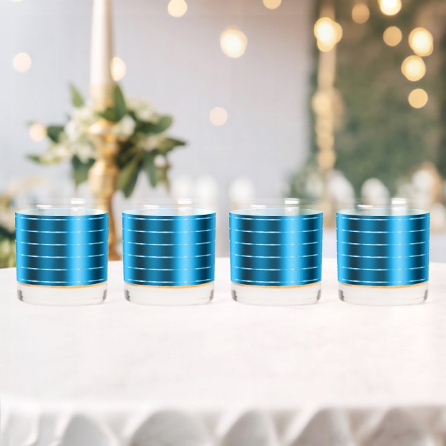 Vaso De Whiskey Ducha de novia Royal Blue Ribbon (Insitu (Boda))