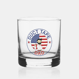 Vaso De Whiskey Duct Tape Dad - Whiskey Glass