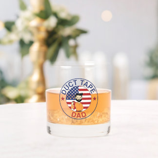 Vaso De Whiskey Duct Tape Dad - Whiskey Glass