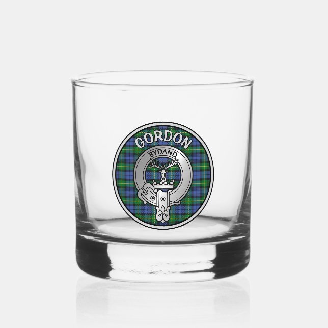 Vaso De Whiskey [EDIT] Clan Gordon Escudo y Tartán (Anverso)