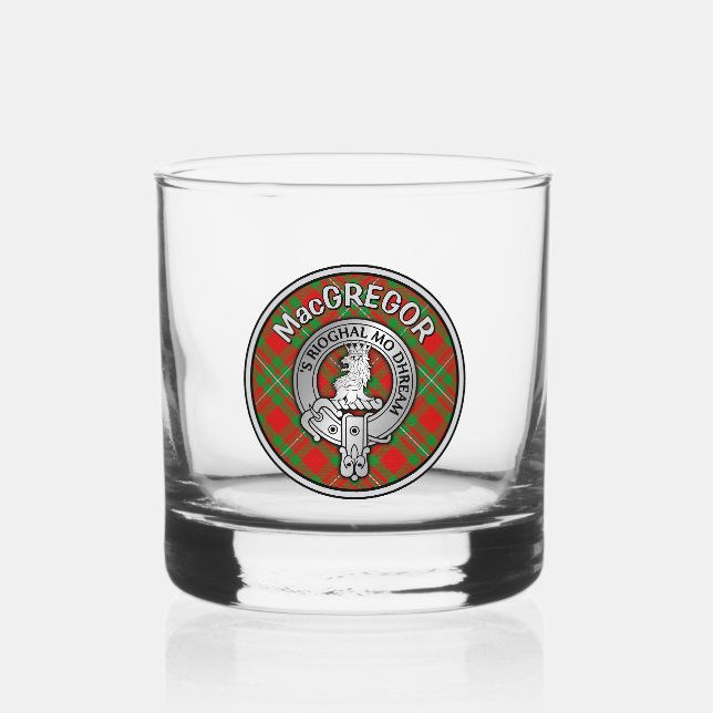 Vaso De Whiskey [EDIT] Clan MacGregor Escudo y Tartán (Anverso)