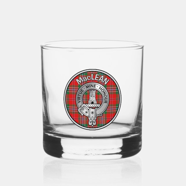Vaso De Whiskey [EDIT] Clan MacLean Escudo y Tartán (Anverso)
