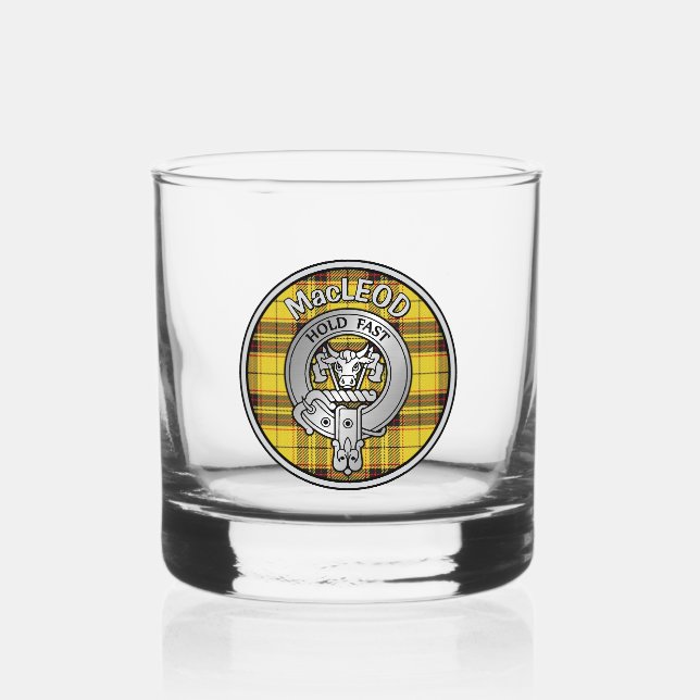 Vaso De Whiskey [EDIT] Clan MacLeod Escudo y Tartán (Anverso)