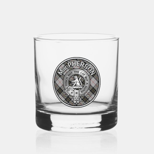 Vaso De Whiskey [EDIT] Clan MacPherson Escudo y Tartán (Anverso)