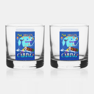 Vaso De Whiskey El Barco Dragón Está Llamando