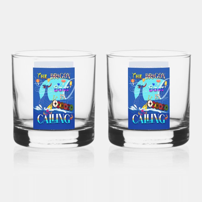 Vaso De Whiskey El Barco Dragón Está Llamando (Anverso)