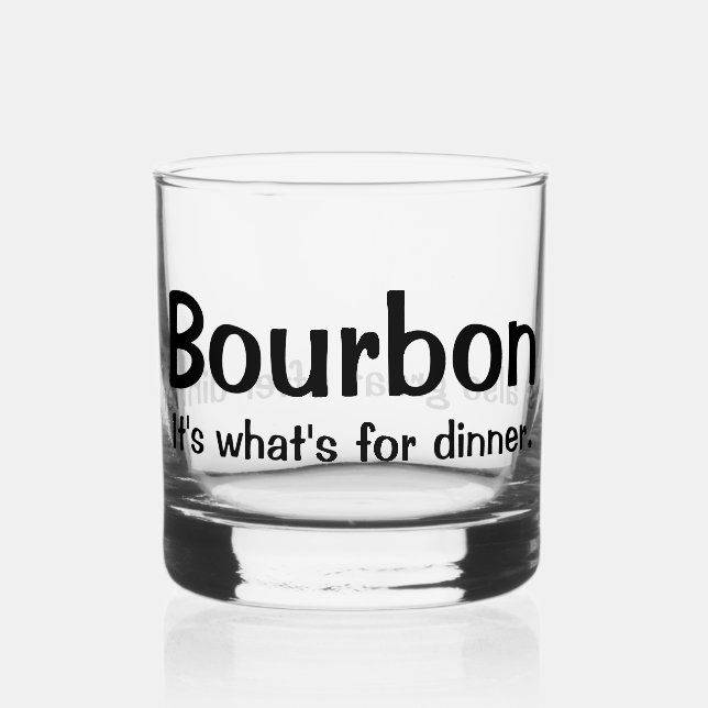 Vaso De Whiskey El bourbon es delicioso (Anverso)