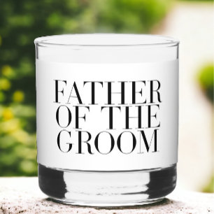 Vaso De Whiskey El padre del Personalizado moderno del Groom Minim