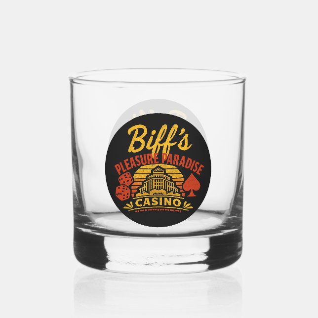 Vaso De Whiskey El paraíso del placer de Biff (Anverso)