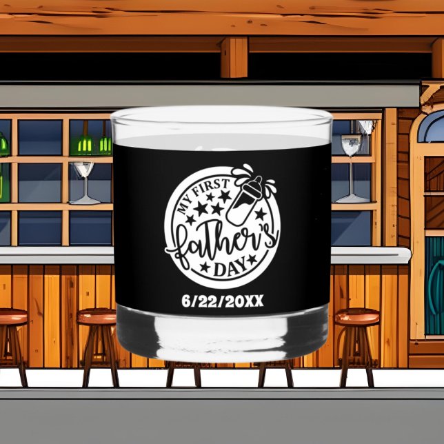 Vaso De Whiskey El primer día del padre agrega fecha (Subido por el creador)