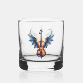 Vaso De Whiskey El Violín Alado de los Reinos a la Luz de la Luna