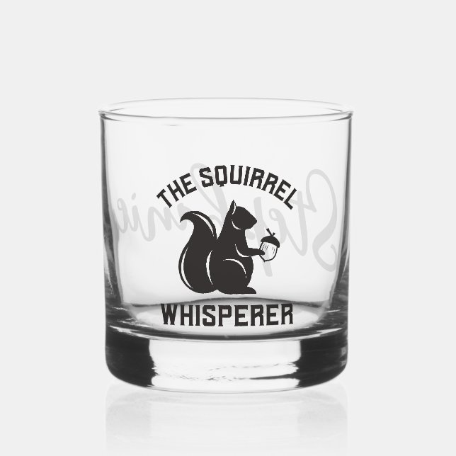 Vaso De Whiskey El Whisperer de la ardilla | Squirrel Lover (Anverso)