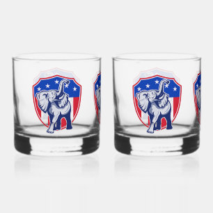Vaso De Whiskey Elefante republicano