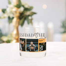 Vaso De Whiskey Elegant Best Dad Ever Photo Collage Fathers Day