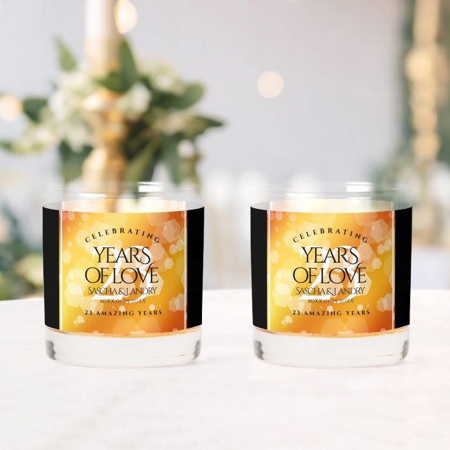 Vaso De Whiskey Elegante 23° Aniversario del Boda Imperial Topaz (Insitu (Boda))