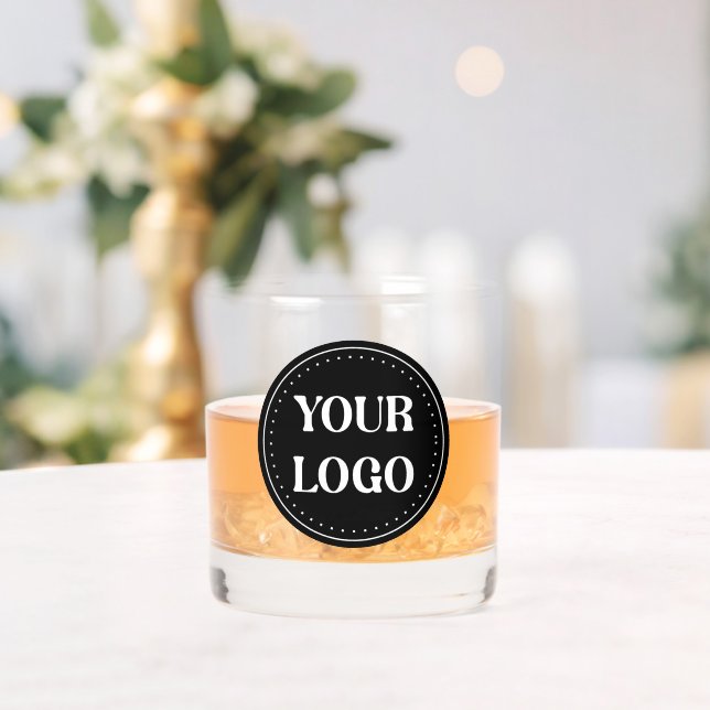 Vaso De Whiskey elegante, moderno, refinado y editable. (Insitu (Boda))