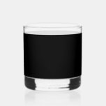 Vaso De Whiskey Elegante Negro Sólido<br><div class="desc">Negro</div>
