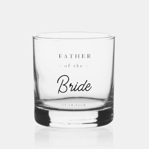 Vaso De Whiskey Elegante Padre de la Novia