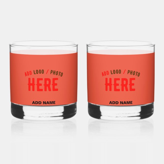 VASO DE WHISKEY ELEGANTES MODERNAS TOMATE ROJO VERIFICADAS DE MARC (Anverso)