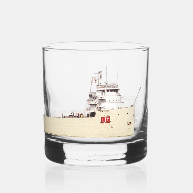 Vaso De Whiskey EM Ford vidrio (Reverso )