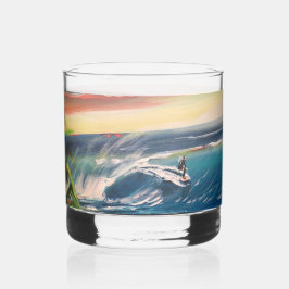 Vaso De Whiskey En Rocks Glass - ¡Surfiendo la ola! Espíritus