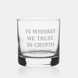 Vaso De Whiskey En Whiskey Confiamos - Cripto Degen Glass