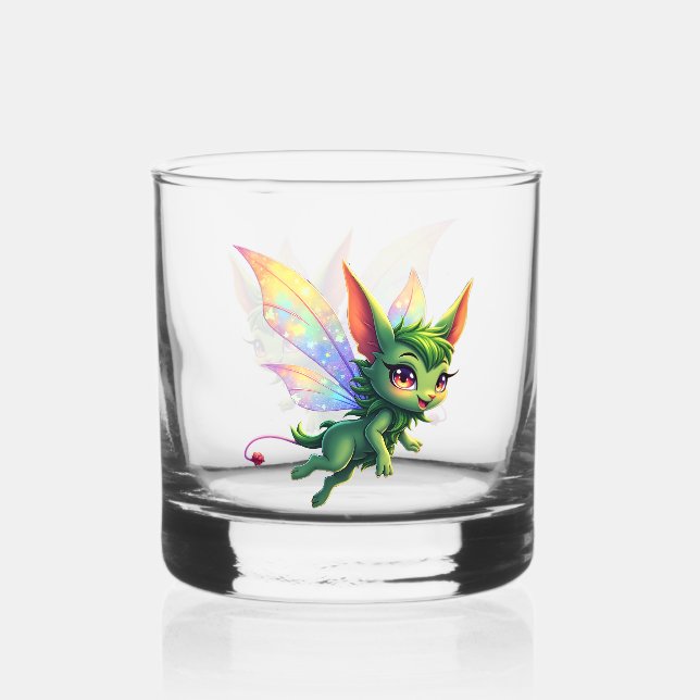 Vaso De Whiskey Enchanted Fairy Critter – Magical Forest Sprite  (Anverso)