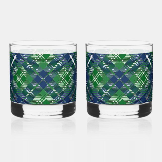 Vaso De Whiskey Escocia Plaid (Anverso)