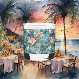 Vaso De Whiskey Esencia Tropical Roca Vidrio