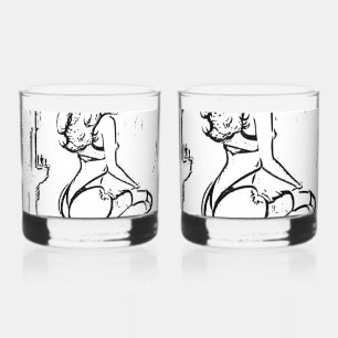 Vaso De Whiskey Estilo de Drinkware: Cristal de Rocas Impresas, Se