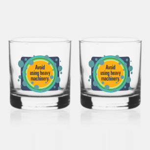 Vaso De Whiskey Evitar el uso de maquinaria pesada Caja de burbuja