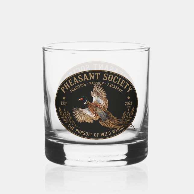 Vaso De Whiskey Faisán  (Anverso)