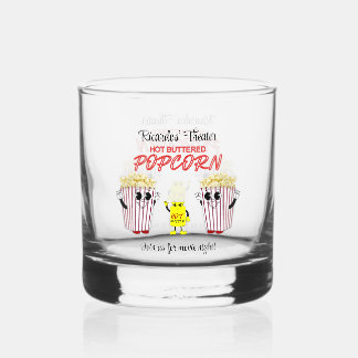 Vaso De Whiskey Family Movie Theater Fun Popcorn Mascots Rocks