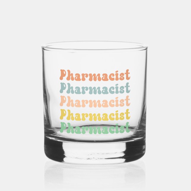 Vaso De Whiskey Farmacia Retro Groovy (Anverso)
