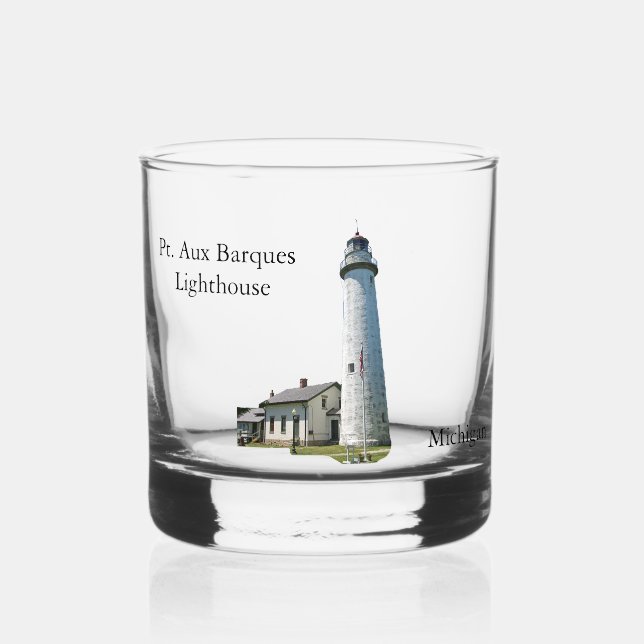 Vaso De Whiskey Faro Pt Aux Barques de vidrio (Anverso)