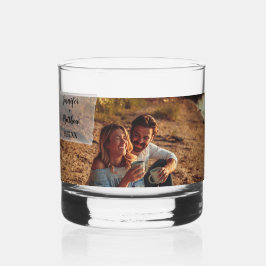 Vaso De Whiskey Faux Vellum Foto Overlay Custom Wedding