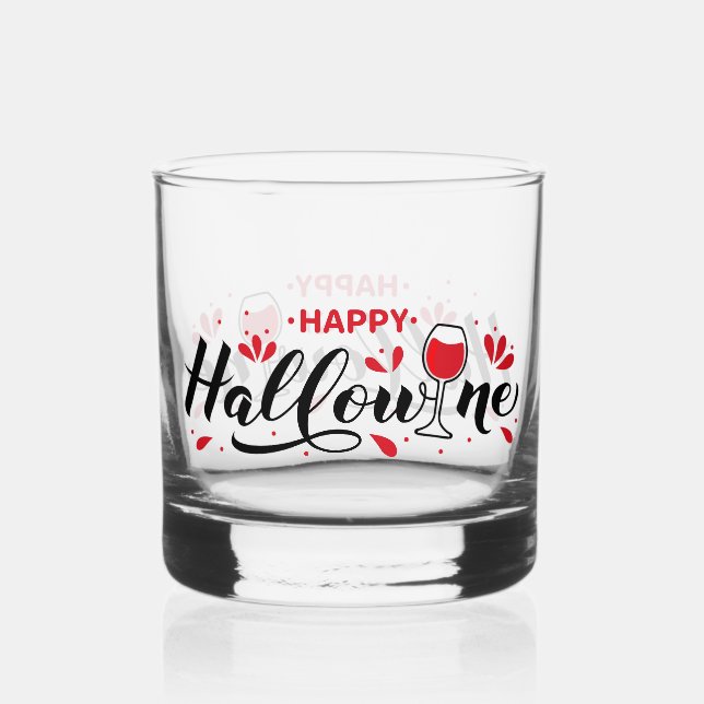 Vaso De Whiskey Feliz Halloween  (Reverso )