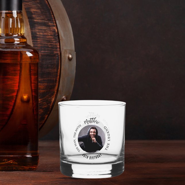 Vaso De Whiskey Fiesta de cumpleaños con fotos de leyenda del mito (Subido por el creador)