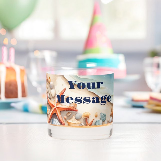 Vaso De Whiskey Fiesta de Seashore Bliss Beach (Insitu (Cumpleaños))