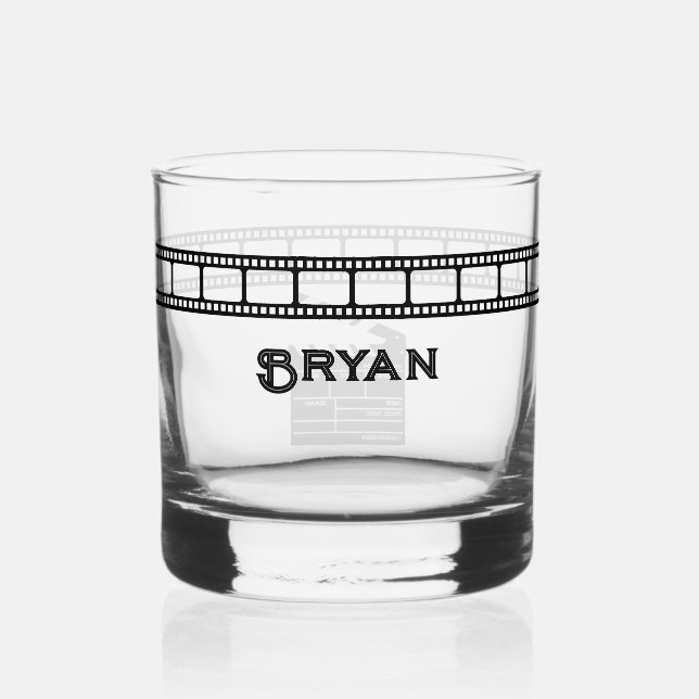 Vaso De Whiskey Film Reel Movie Director Cameraman Clapboard (Anverso)