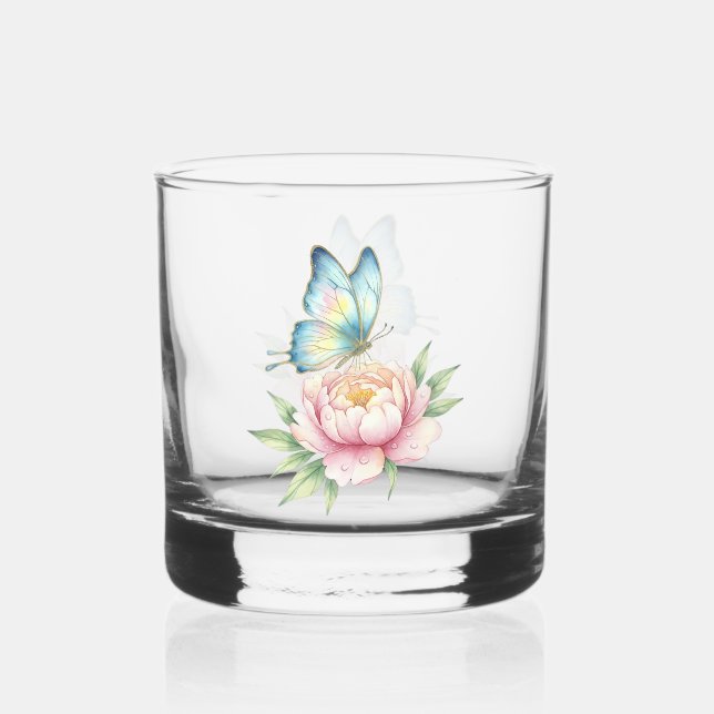 Vaso De Whiskey Flor (Anverso)