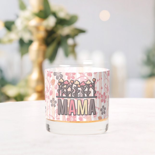 Vaso De Whiskey Floral Boho Mama (Insitu (Boda))