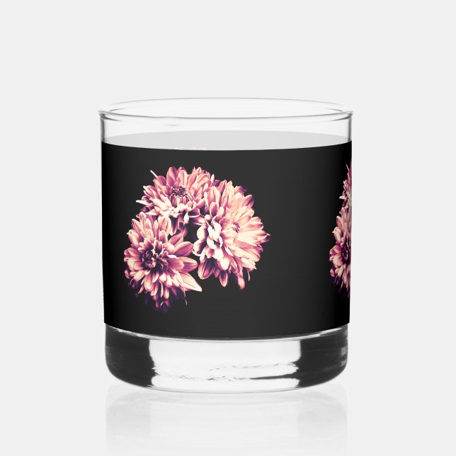 Vaso De Whiskey Flores (Anverso)