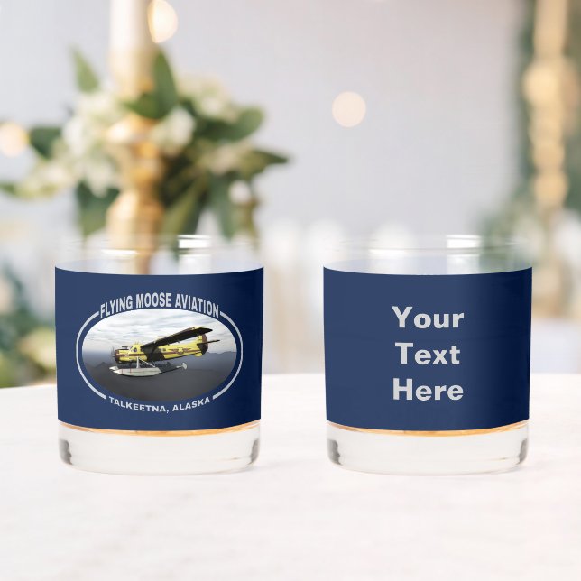 Vaso De Whiskey Flying Moose Aviation de Havilland DH3-C Otter (Insitu (Boda))