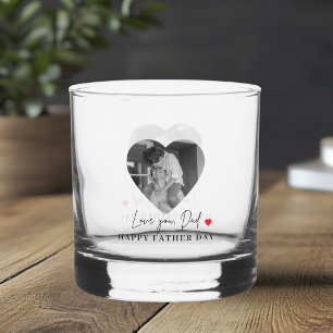 Vaso De Whiskey Foto de Amo personalizado a tu papá Regalo de