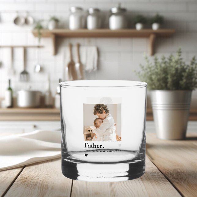Vaso De Whiskey Foto de padre personalizado | Papá personalizado (Subido por el creador)