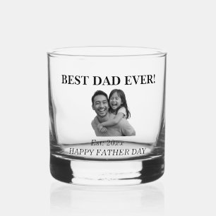 Vaso De Whiskey Foto de padre personalizado y hija