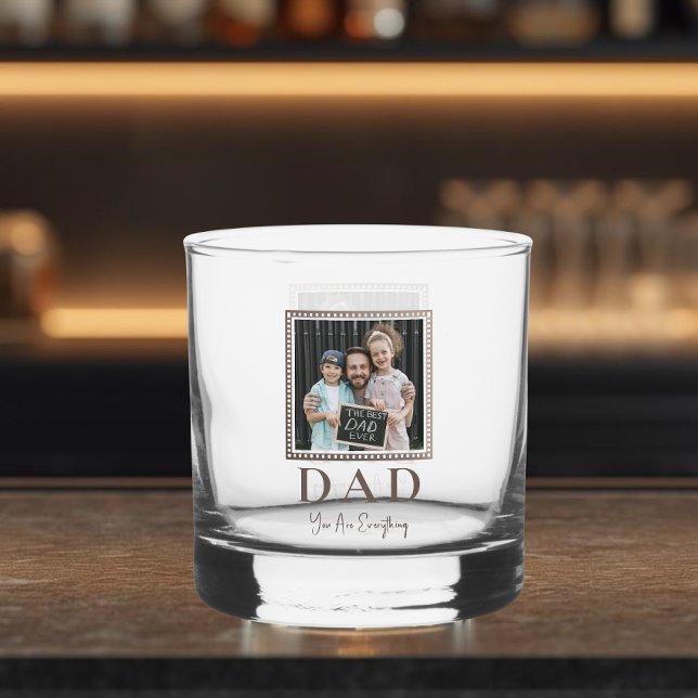 Vaso De Whiskey Foto moderna personalizada de papá (Subido por el creador)
