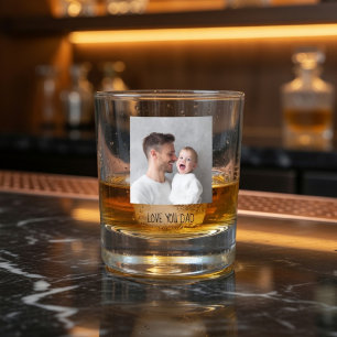 Vaso De Whiskey Foto Personalizada de Papá Regalo Personalizado
