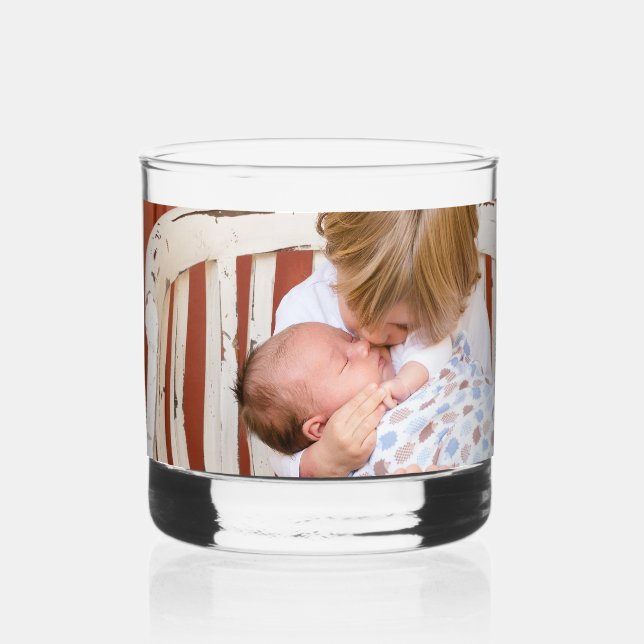 Vaso De Whiskey Foto personalizado personalizada (Anverso)